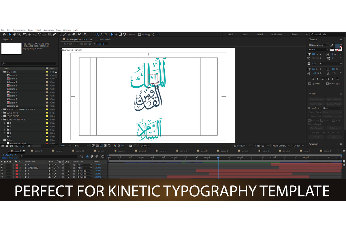 99 Names of ALLAH Random Font, a Symbol Font by Islamic Calligraphy (Photo 6 of 6)