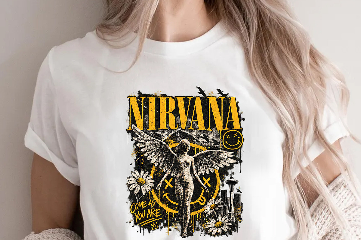 Nirvana Come As You Are Vintage PNG, an Object Graphic by Star Graphic Design (Photo 6 of 11)