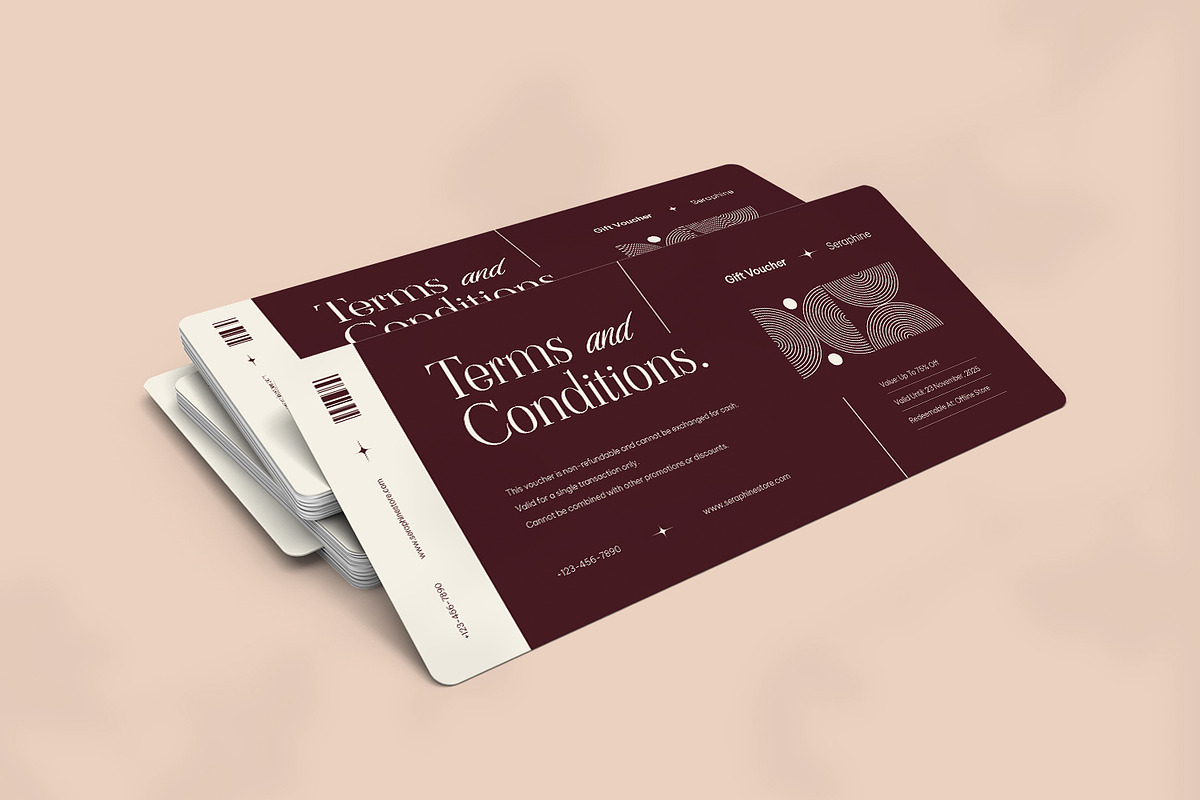 A Touch Of Elegance - Gift Voucher, a Print Template by VUNIRA (Photo 3 of 3)