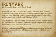 Ironmark – Bold Retro Letterpress, a Serif Font by OWPictures (Thumbnail 8 of 10)