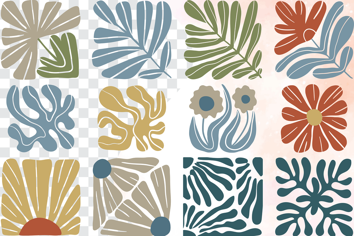 Groovy Earth Tone Flower PNG Set, an Object Graphic by Flourish Spark (Photo 3 of 10)