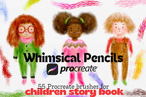 Procreate Whimsical Pencil Brushes