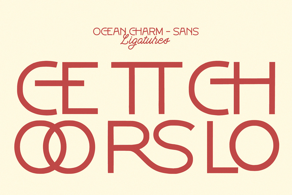 Ocean Charm, a Sans Serif Font by Nathatype (Photo 7 of 12)