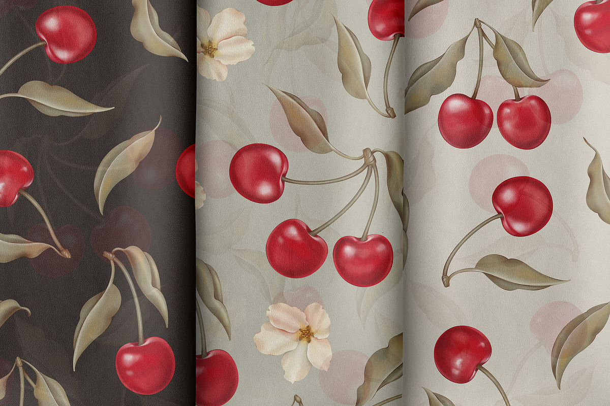 Cherry - Pattern Collection, a Pattern Graphic by PatrushevaYana (Photo 9 of 11)