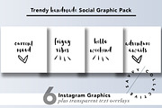 Trendy Handmade Social Graphic Pack, a Social Media Template by Savvy Collective Creative (Thumbnail 1 of 3)