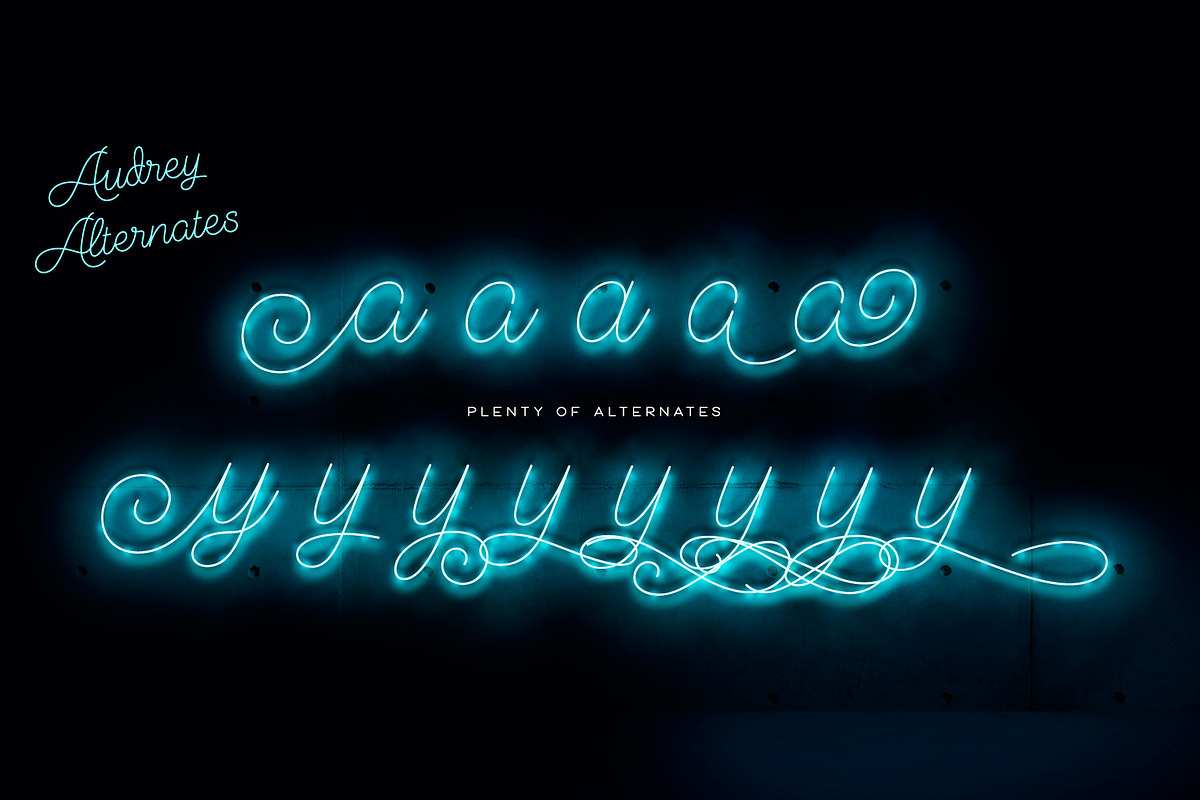 Audrey Script & Sans preview 8