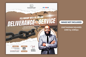 Deliverance Church Service Template, a Social Media Template by Mishek Munene