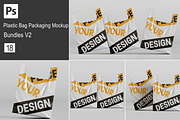 Plastic bag mockup bundles, a Packaging Mockup by Ambo Ampeng (Thumbnail 1 of 19)