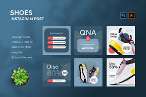 Shoes - Instagram Post, a Social Media Template by StreaksideStd