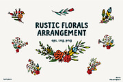 Rustic Florals Arrangement, a Decorative Illustration by YENTY JAP CO (Thumbnail 1 of 3)
