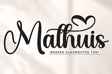 Mathuis | Script Font