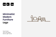 Minimalist Modern Furniture Logo, a Branding & Logo Template by Luxury Logos (Thumbnail 1 of 4)