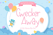 Cwecker Away - Absonstype, a Handwritten Font by Absonstype (Thumbnail 1 of 5)