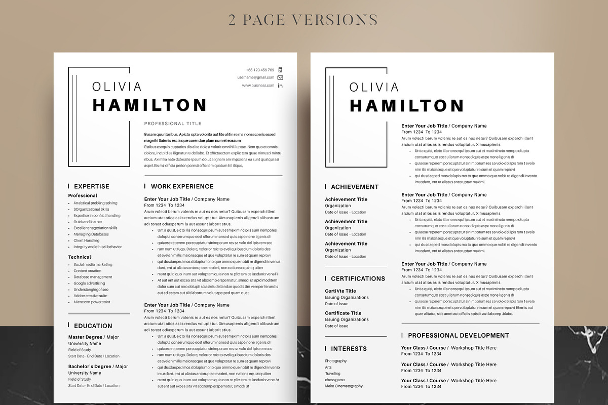 ATS Compatible Resume Template, a Resume Template by Niofix (Photo 4 of 7)