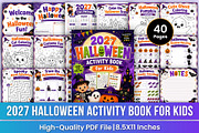 2027 Halloween Activity Book Kids, a Stationery Template by Mustafiz (Thumbnail 1 of 5)