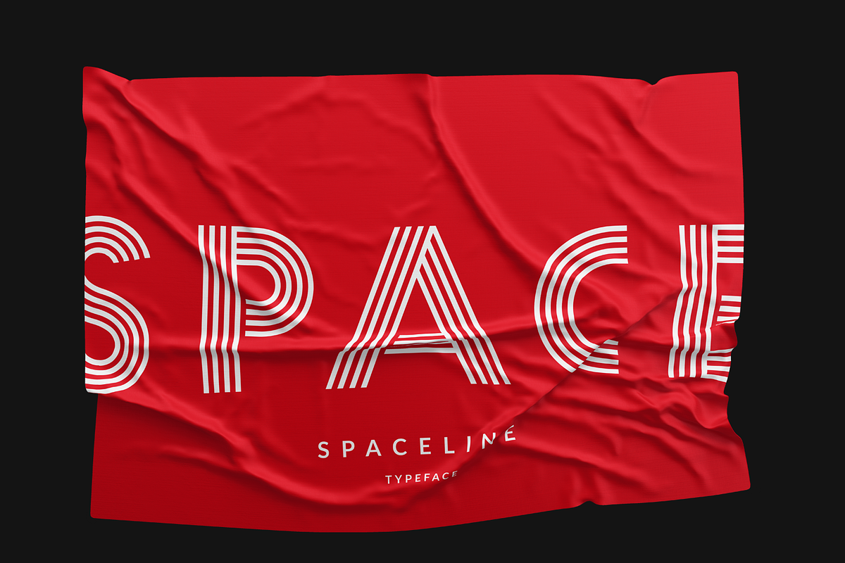 Spaceline Font, a Font by The Petim (Photo 1 of 4)