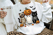 Funny Halloween Png Spooky Cat Png, a Work Illustration by Sublimation Artist (Thumbnail 2 of 9)