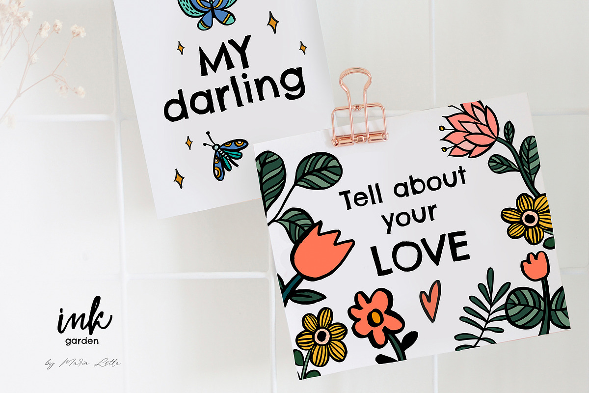 Scandinavian garden fun ink creator, an Object Graphic by Beauty Drops (Photo 3 of 11)