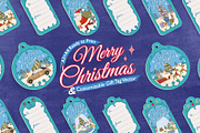 Christmas Gift Tag - Merry Mistletoe, a Card Template by diary.bari (Thumbnail 1 of 8)