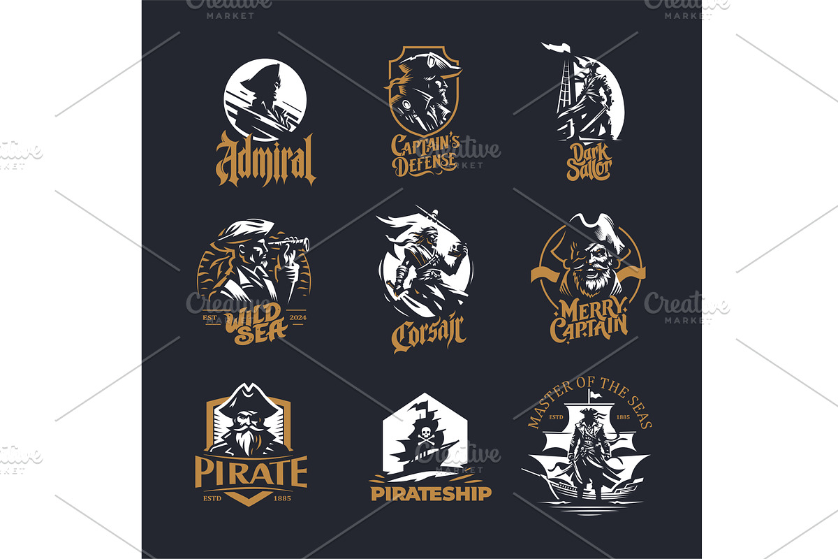 lustrate a cartoon-style pirate ship, a Person Illustration by Masterlevsha