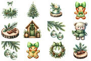 Green Christmas Clipart, an Illustration by Designworld (Thumbnail 4 of 4)