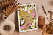 Flower posters, cards for 4 seasons, a Background Graphic by Good Studio (Thumbnail 9 of 9)