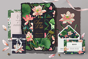 Lotus patterns and illustrations, a Pattern Graphic by Annet lovart (Thumbnail 4 of 17)