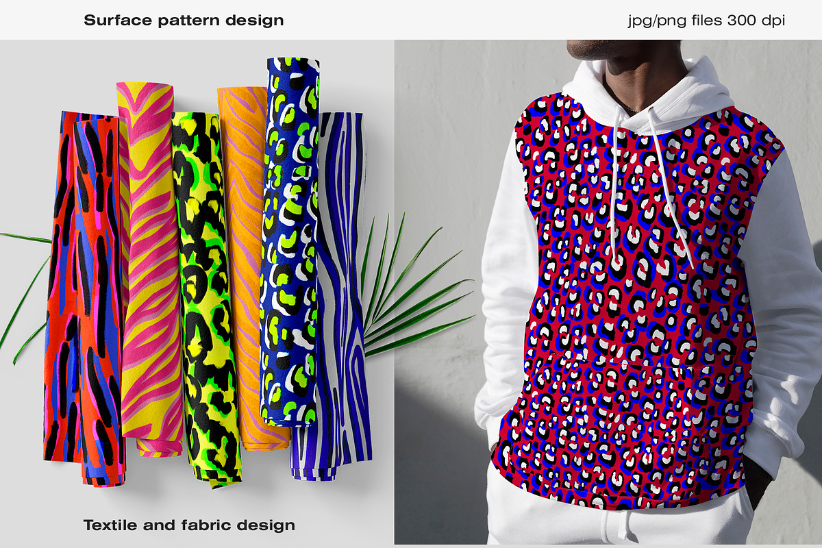 Wild Acid Animal patterns, a Pattern Graphic by ANAKOTO (Photo 7 of 9)