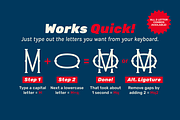 Retro-Era Baseball Serif Style 3, a Symbol Font by Para-Scope Design (Thumbnail 4 of 8)