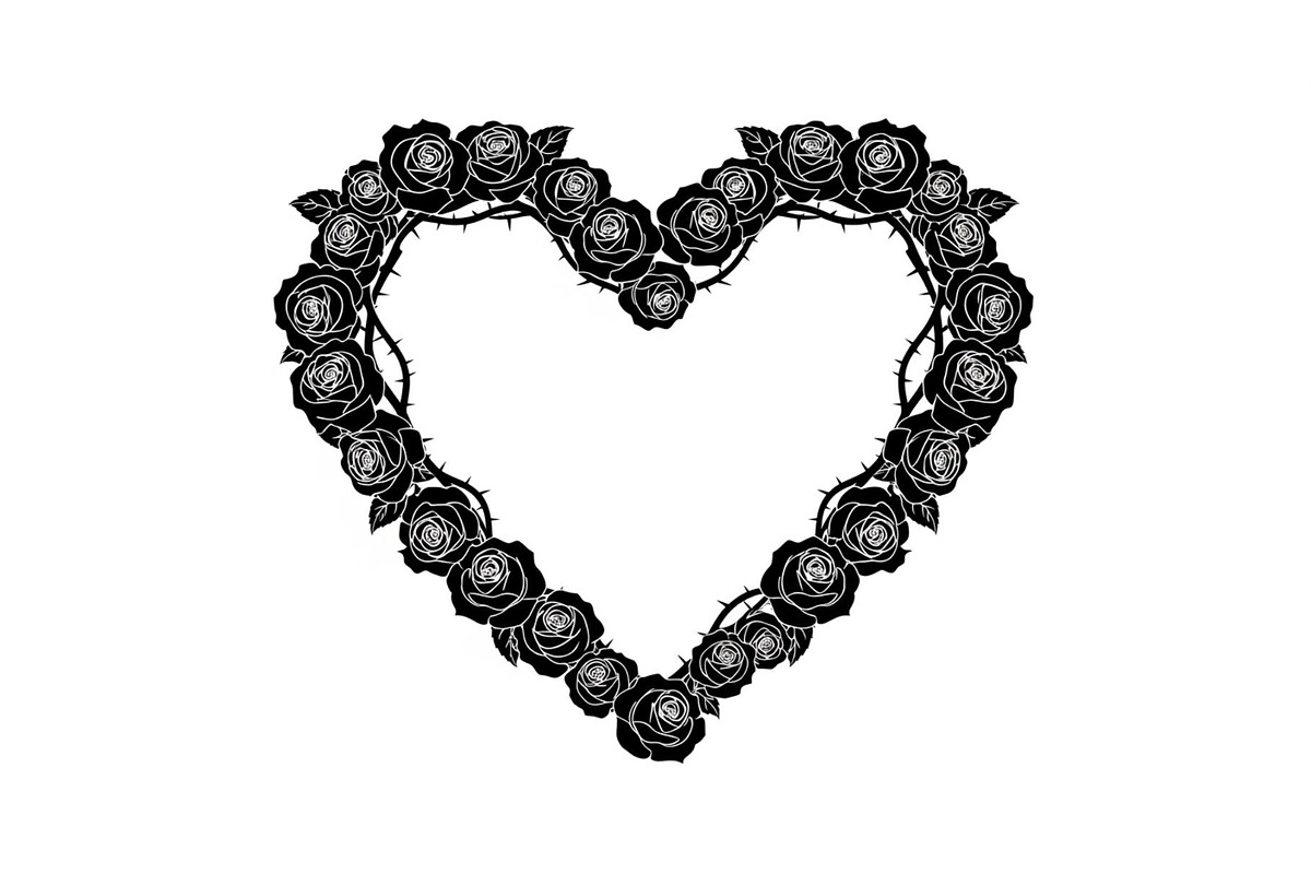 Floral Heart Wreath SVG Bundle, an Illustration by Gaye Art (Photo 12 of 31)