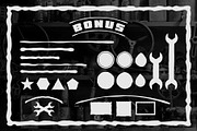 Oil Slick Font + Bonus Elements, a Font by Von Type Co (Thumbnail 7 of 8)