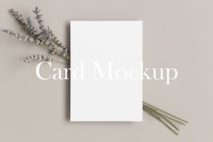 Card Mockup 5x7, PSD, a Print Template by Snoflinga