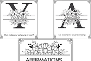 Affirmation colouring book Printable, a Card Template by Noorist (Thumbnail 9 of 10)