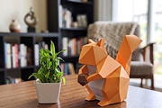 Squirrel sculpture - 3d papercraft, a Card Template by PAPER amaze (Thumbnail 4 of 4)