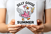 Funny Silly Goose Summer PNG, a Healthcare Illustration by CraftArtStudio (Thumbnail 2 of 4)