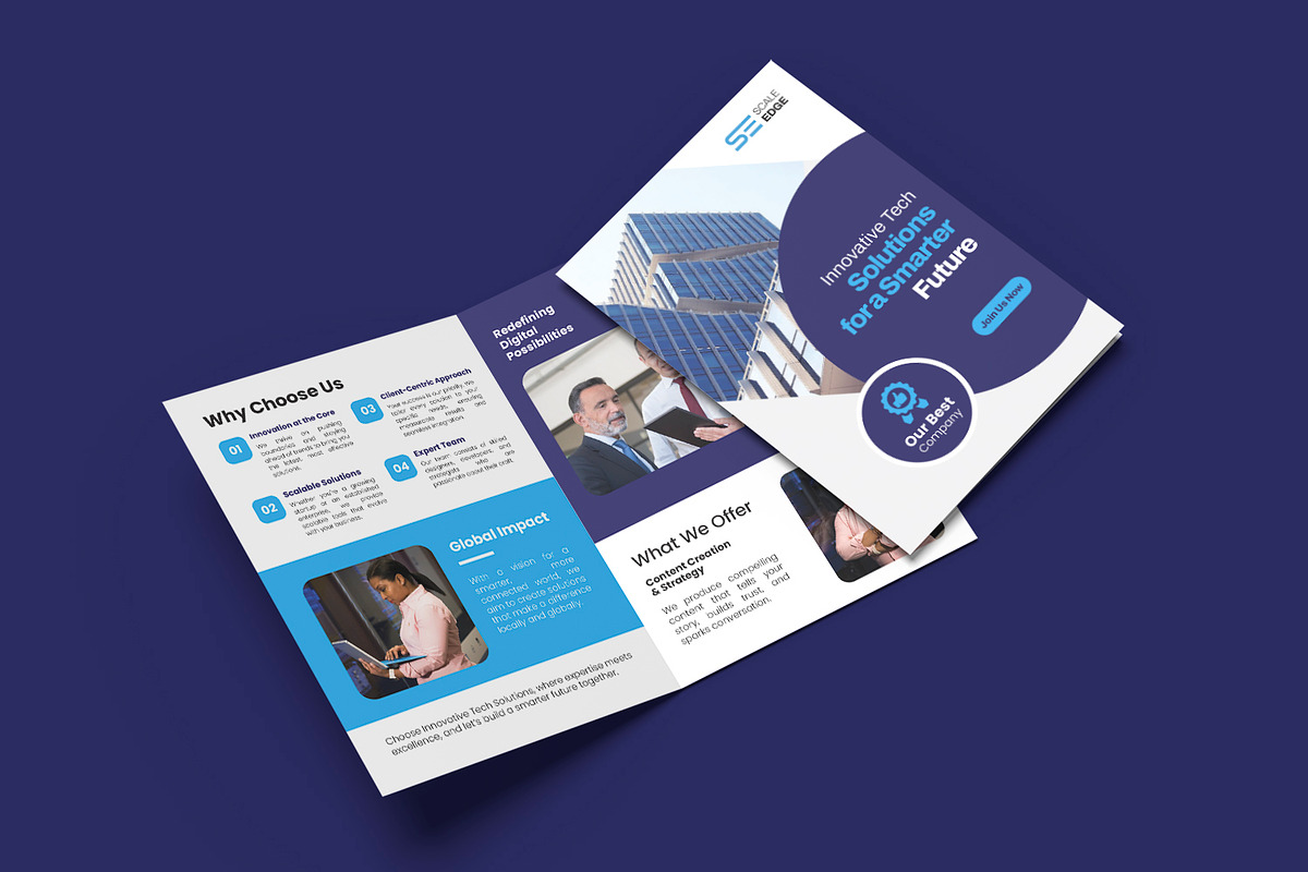 Scaleedge - Bifold Brochure, a Brochure Template by Esensifiksi.studio (Photo 3 of 3)