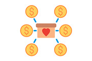 Crowdfunding Flat Icon, a Duotone Icon by Pexelpy (Thumbnail 1 of 2)