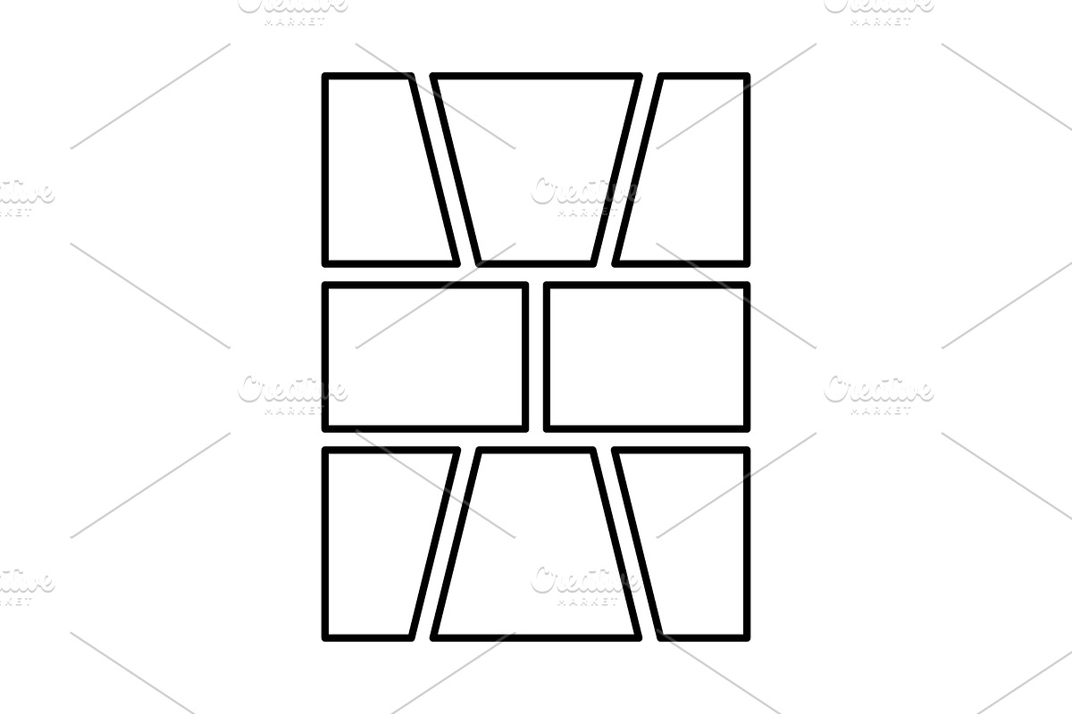 Comic Book Panel Templates, a Background Graphic by Elena Pimukova (Photo 3 of 7)