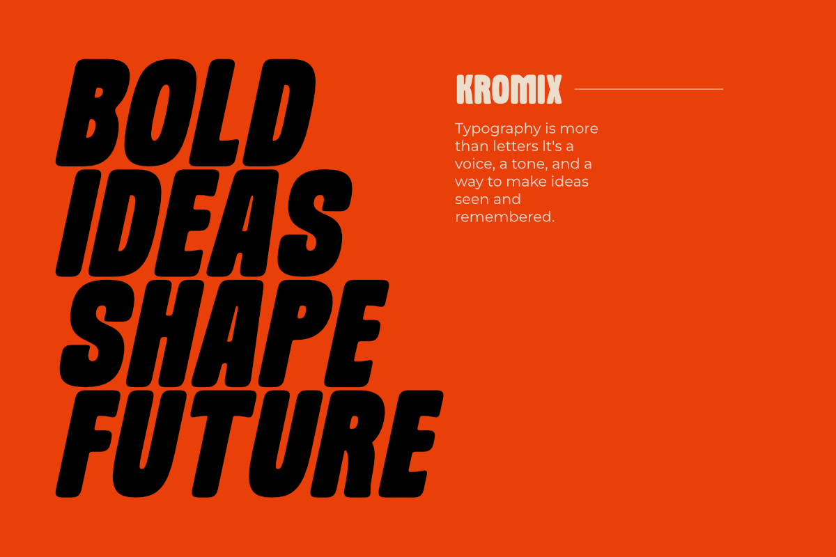 Krumix Bold Condensed Display Font, a Sans Serif Font by Muksal Creative (Photo 3 of 12)
