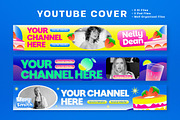 Blue Yellow Bold Youtube Cover, a Social Media Template by graphicook (Thumbnail 2 of 3)