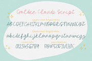 Golden Clouds Font Duo & Doodles, a Script Font by Anastasia Cuza (Thumbnail 4 of 12)