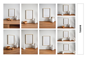 Picture Frame Mockup Ultra Bundle 3, a Household Mockup by Saguaro Digital (Thumbnail 4 of 37)