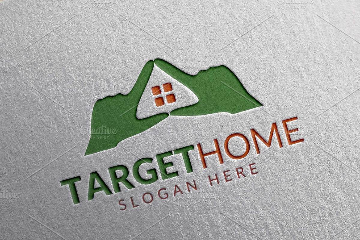 Target Home Logo, Real estate Logo, a Branding & Logo Template by ...