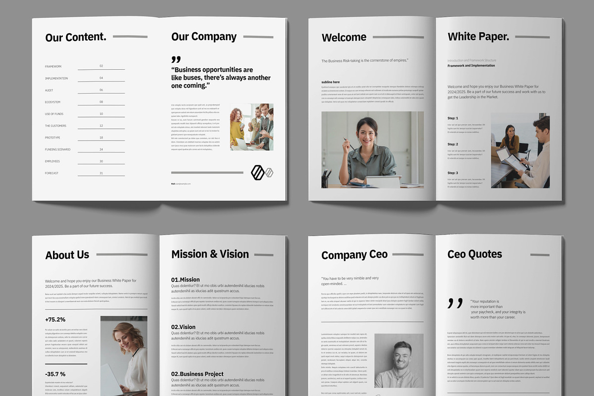 Whitepaper Brochure, a Brochure Template by ContestDesign (Photo 2 of 4)