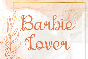 Barbie Lover, a Font by Gia Letter