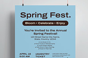 Spring Fest Flyer Template, a Flyer Template by MightyDesign (Thumbnail 2 of 8)