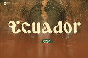 Ecuador modern retro typeface, a Serif Font by WAP (Thumbnail 1 of 7)