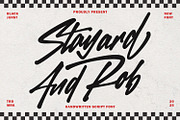 Stayard and Rob - Streetwear Display, a Script Font by Black Junst (Thumbnail 1 of 9)