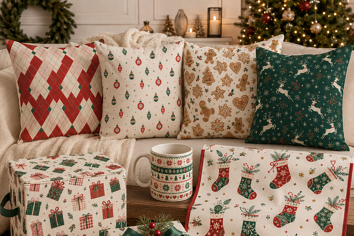 Christmas Seamless Patterns, a Decorative Illustration by HeavensStar (Photo 3 of 8)
