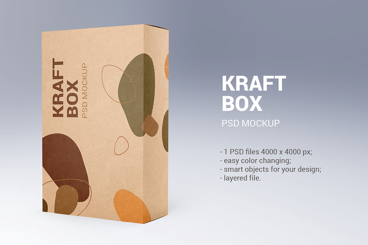 Kraft Box Mockup, a Packaging Mockup by ShooShooShop (Photo 1 of 4)